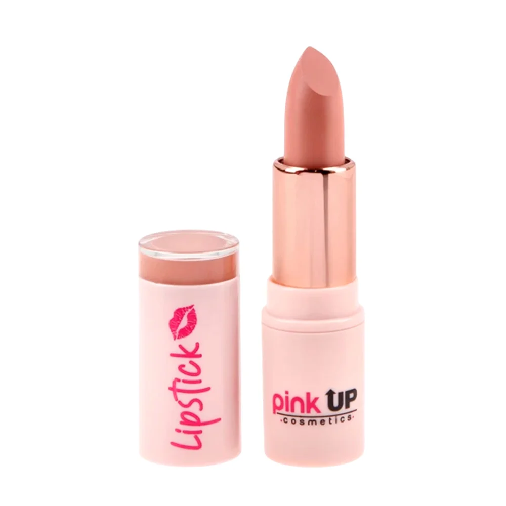 Labial lipstick pink up en barra retráctil en tono nude, 3.6g / pklp01