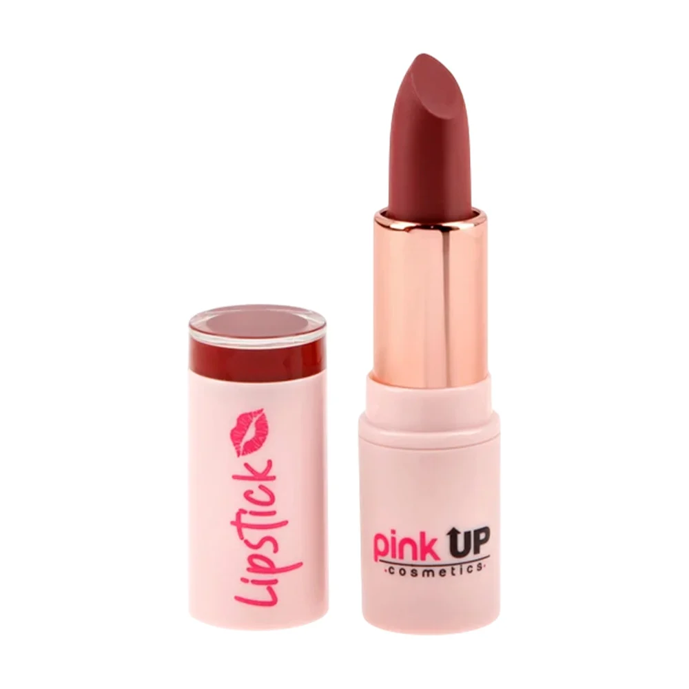 Labial lipstick pink up en barra retráctil en tono red wine, 3.6g / pklp20