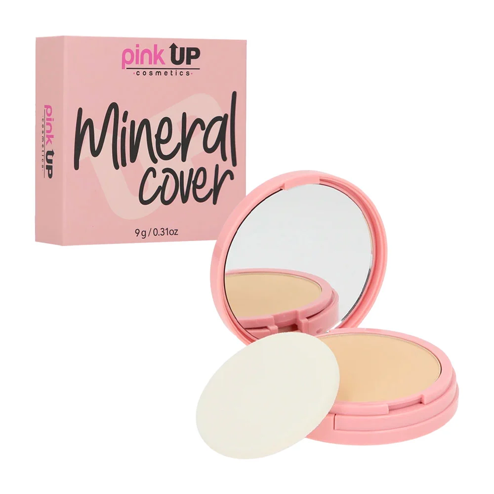 Base de maquillaje en polvo mineral pink...