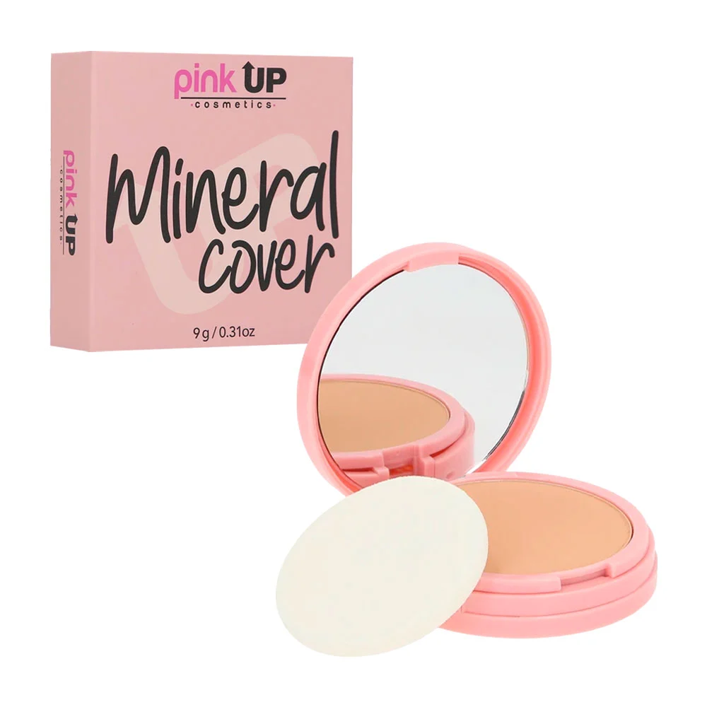 Base de maquillaje en polvo mineral pink...