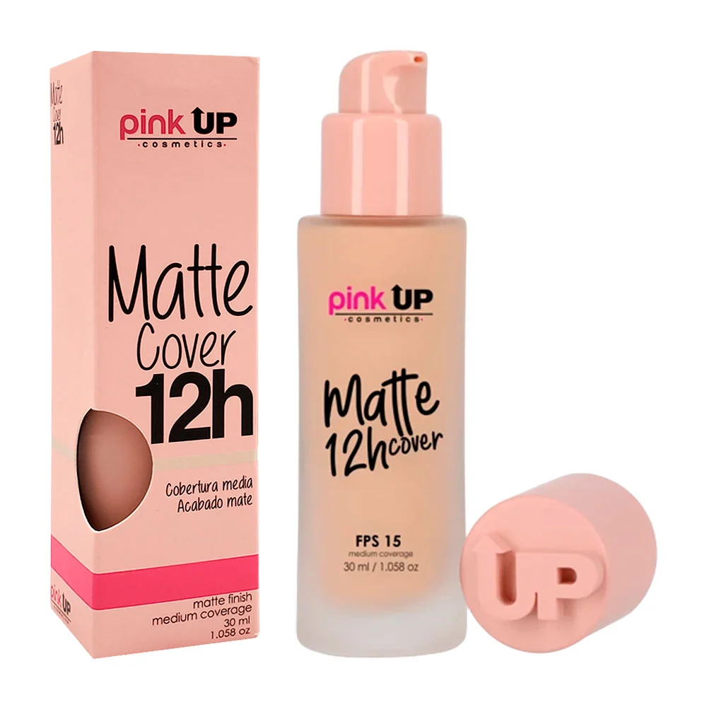 Base de maquillaje pink up con fps 15, cobertura media, tono 400, 30g / pkec400