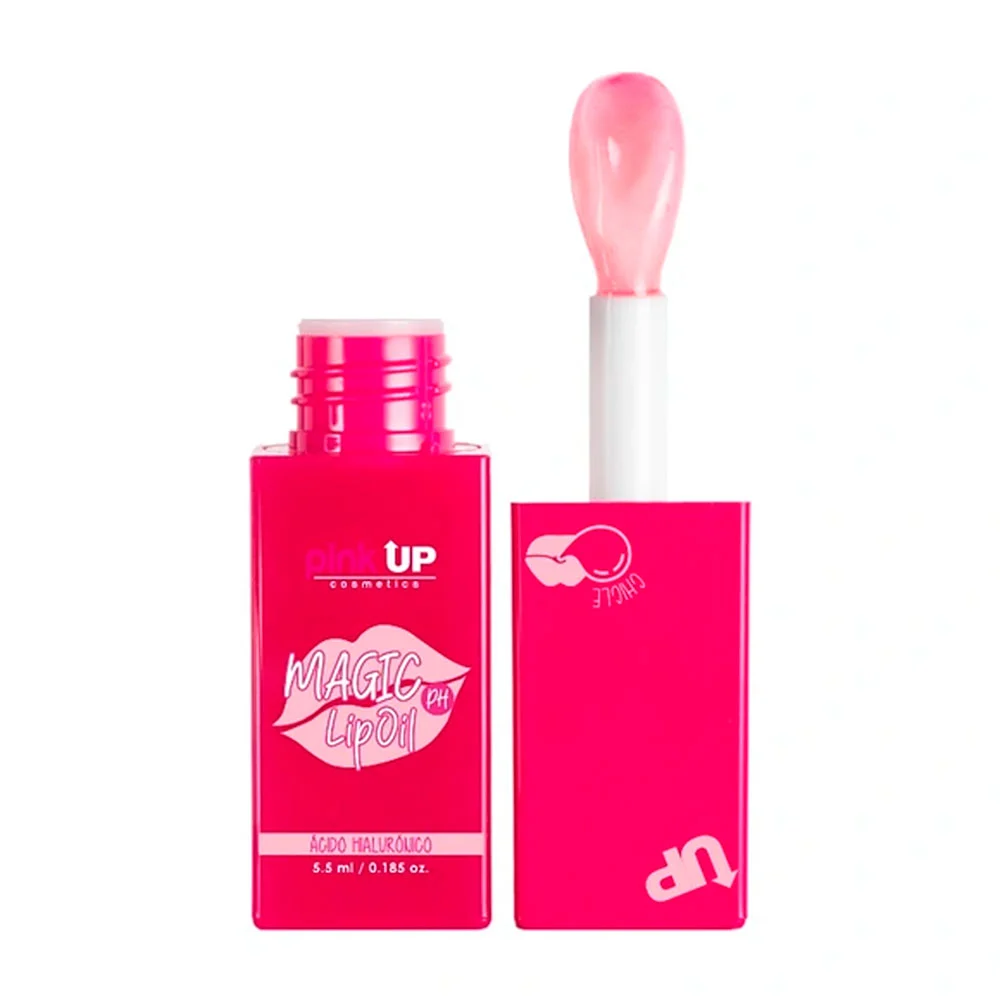 Brillo labial mágico con ácido hialurónico pink up con aroma a chicle, 5.5ml