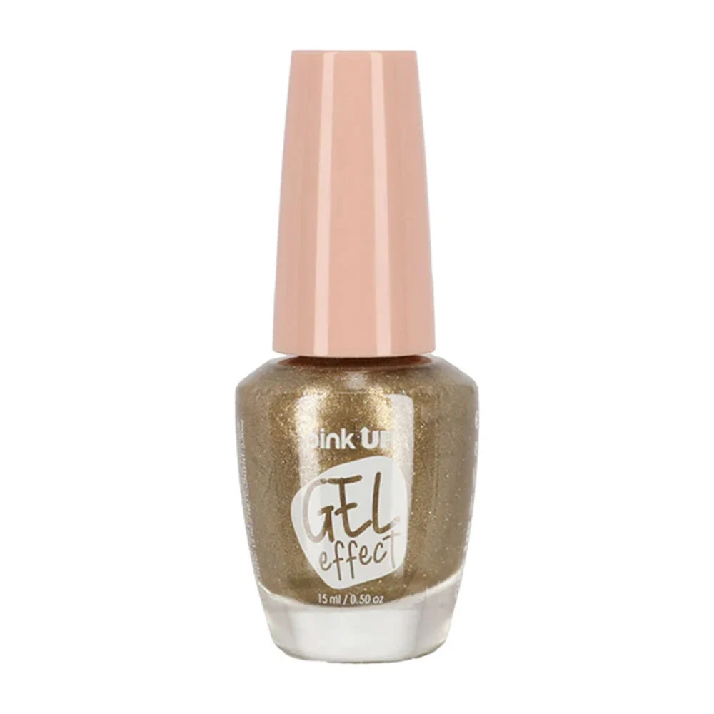 1pza Esmalte con efecto gel pink up para uñas en tono sand, 15ml / pkn38
