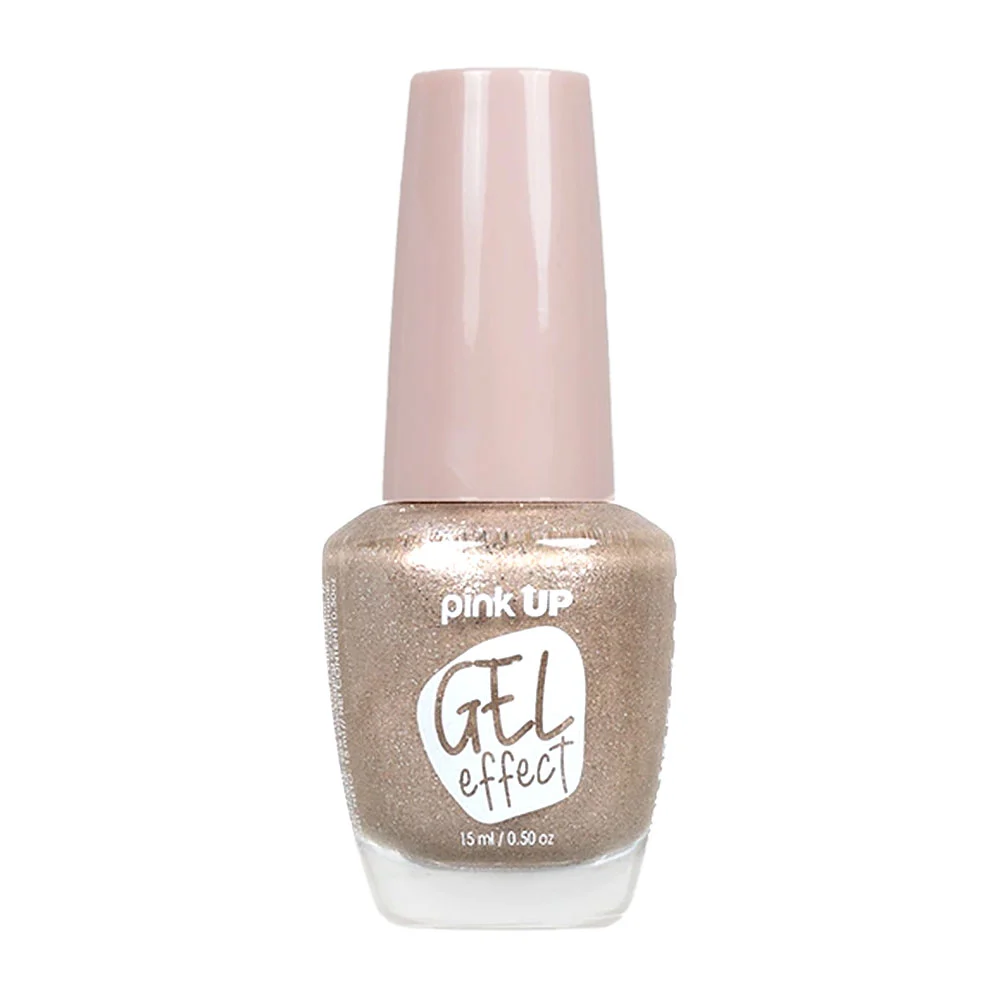 1pza Esmalte con efecto gel pink up para uñas en tono cometa, 15ml / pkn42