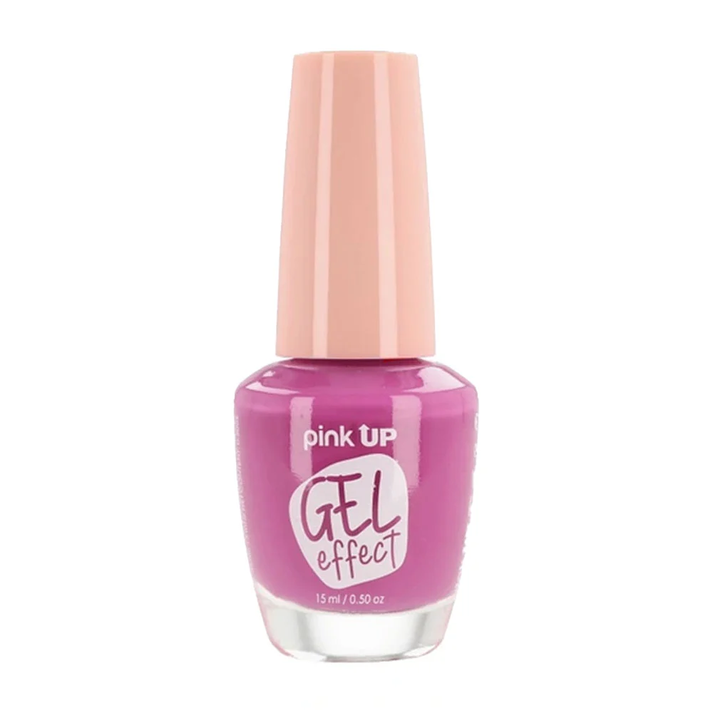 1pza Esmalte con efecto gel pink up para uñas en tono azalea, 15ml / pkn61