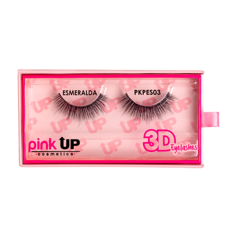 Pestañas postizas 3d pink up esmeralda / pkpes03
