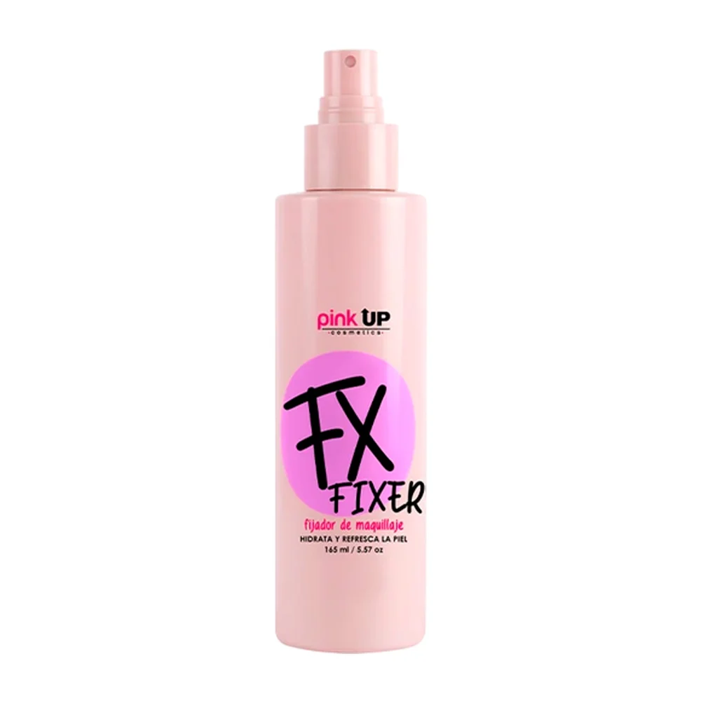 Fijador para maquillaje pink up, spray para hidratar y refrescar la piel, 165ml