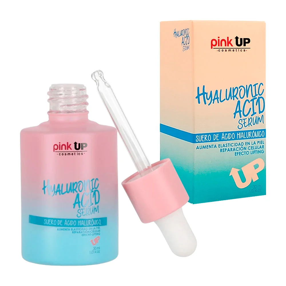 Suero de ácido hialurónico pink up, elasticidad y restauración facial, 30ml