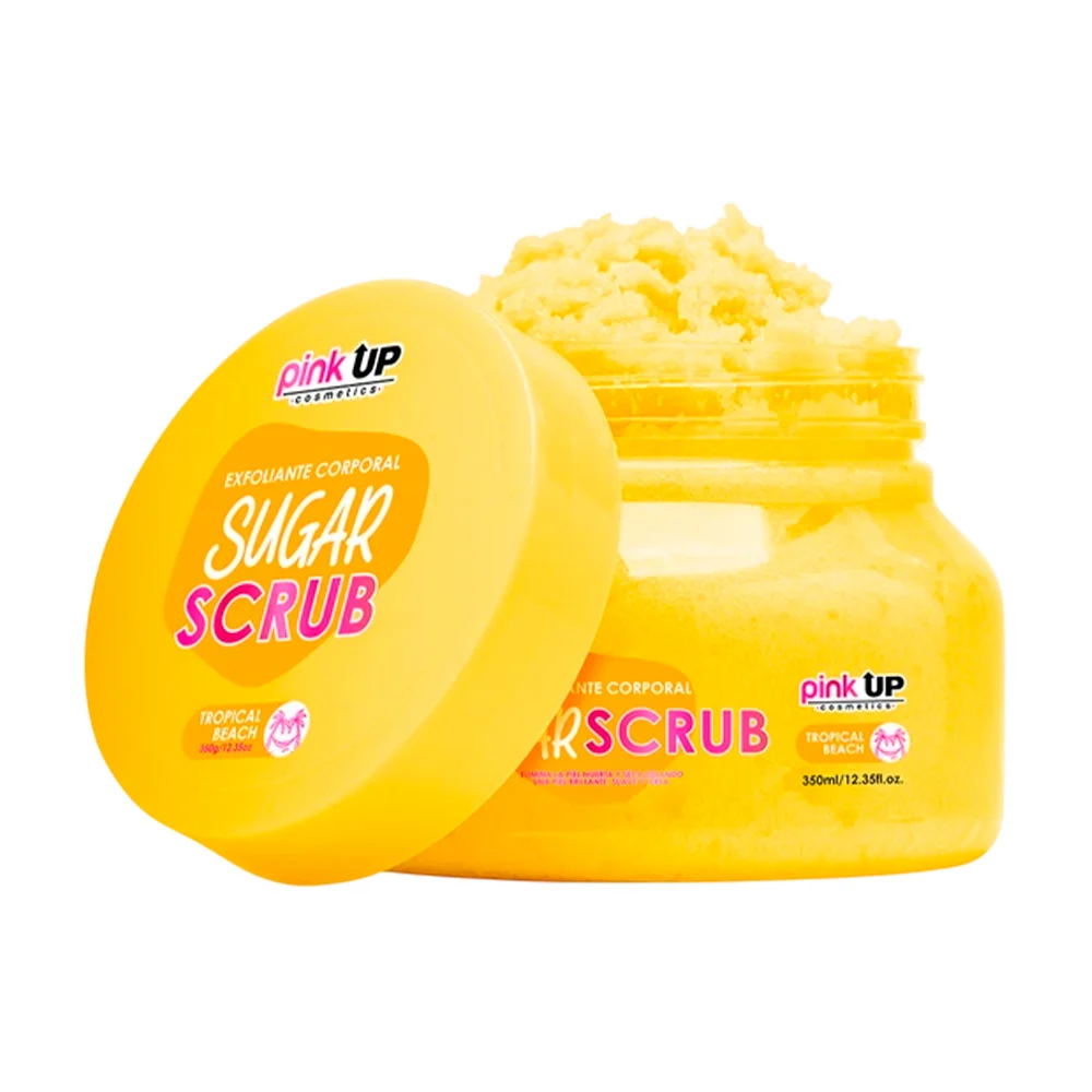 Exfoliante corporal sugar scrub pink up fragancia tropical beach, 350g / pksk16
