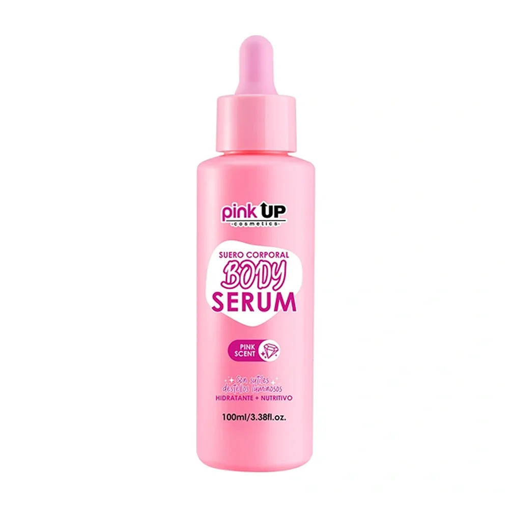 Suero corporal pink up con destellos luminosos, aroma pink scent, 100ml / pksk72