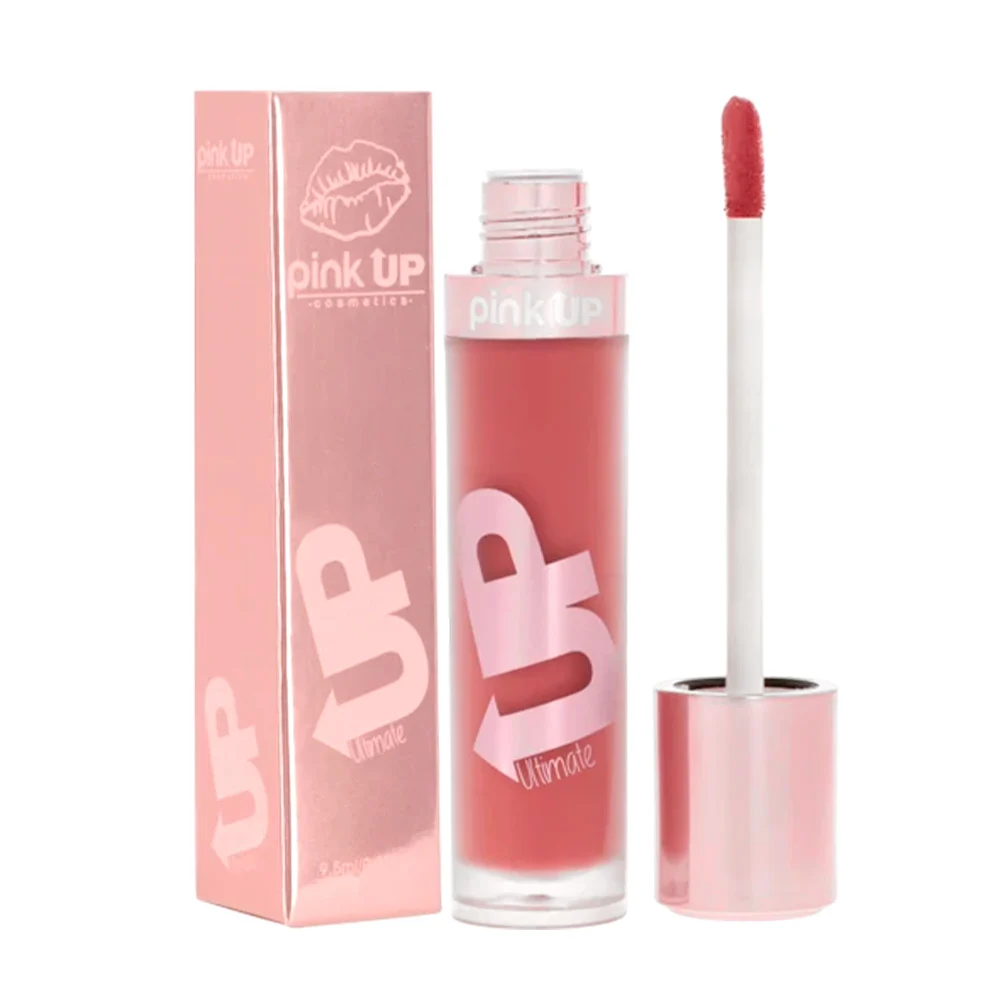 Labial líquido pink up con efecto mate en tono rose, 9.5ml / pkum01