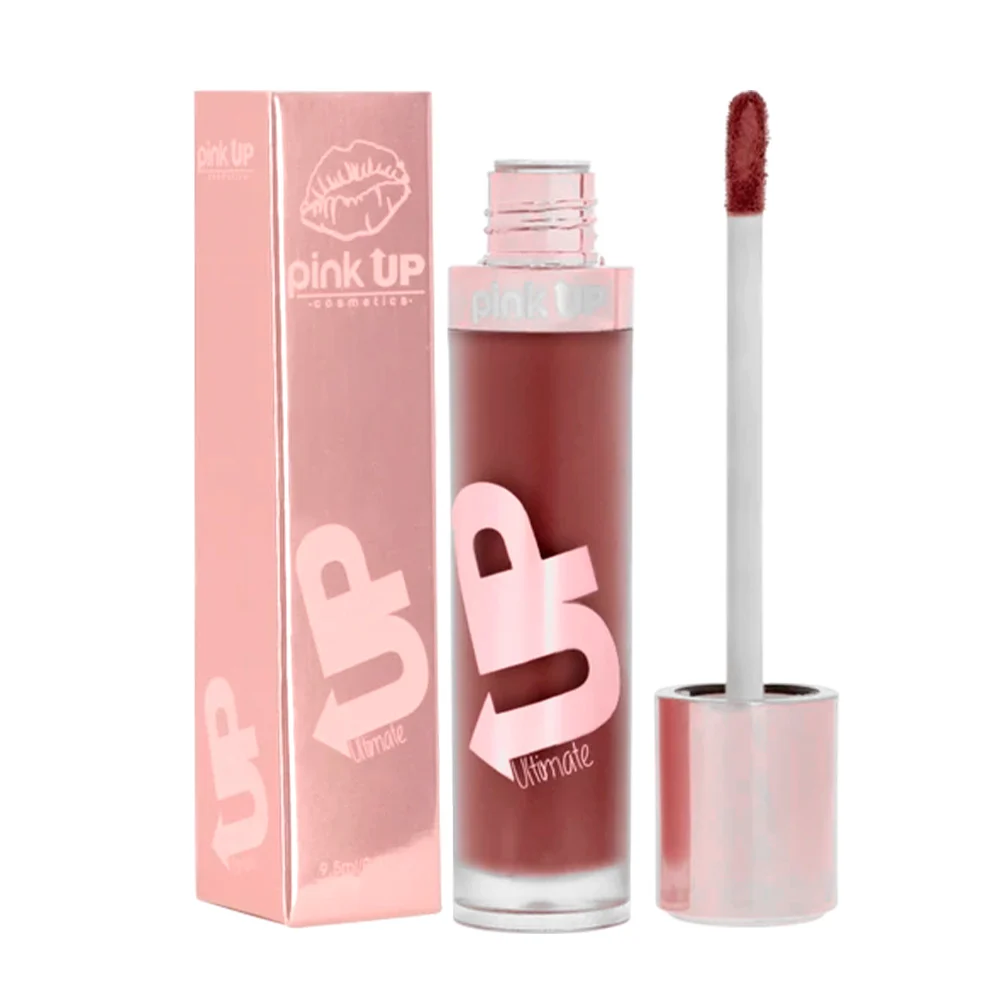 Labial líquido pink up con efecto mate en tono nude, 9.5ml / pkum02