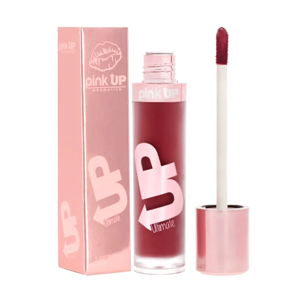 Labial líquido pink up con efecto mate en tono wood, 9.5ml / pkum31