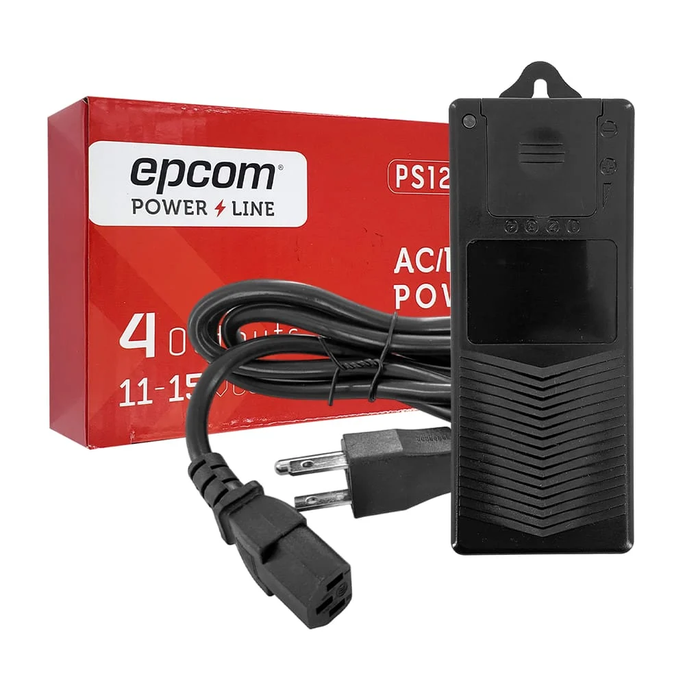 Fuente de alimentación / adaptador de corriente para cámaras con 4 entradas 11-15vcc 5a / epcom power line / ps12dc4c