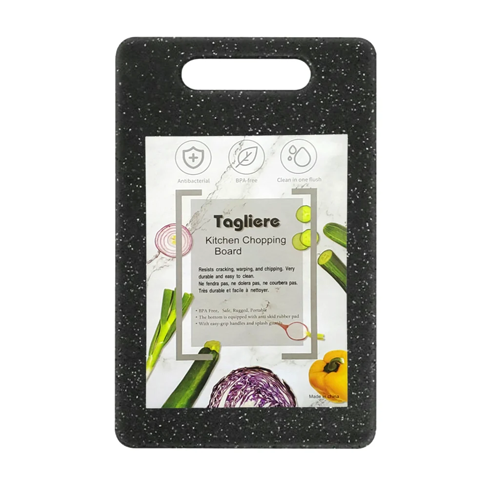 Tabla de cocina mediana para picar frutas y verduras color negro / ro-sy2082
