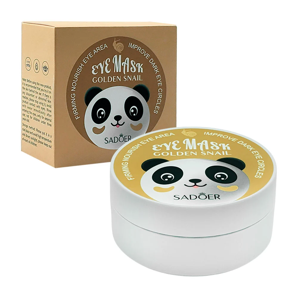 Paquete con 30pares de mascarillas sadoer para los ojos extracto baba de caracol