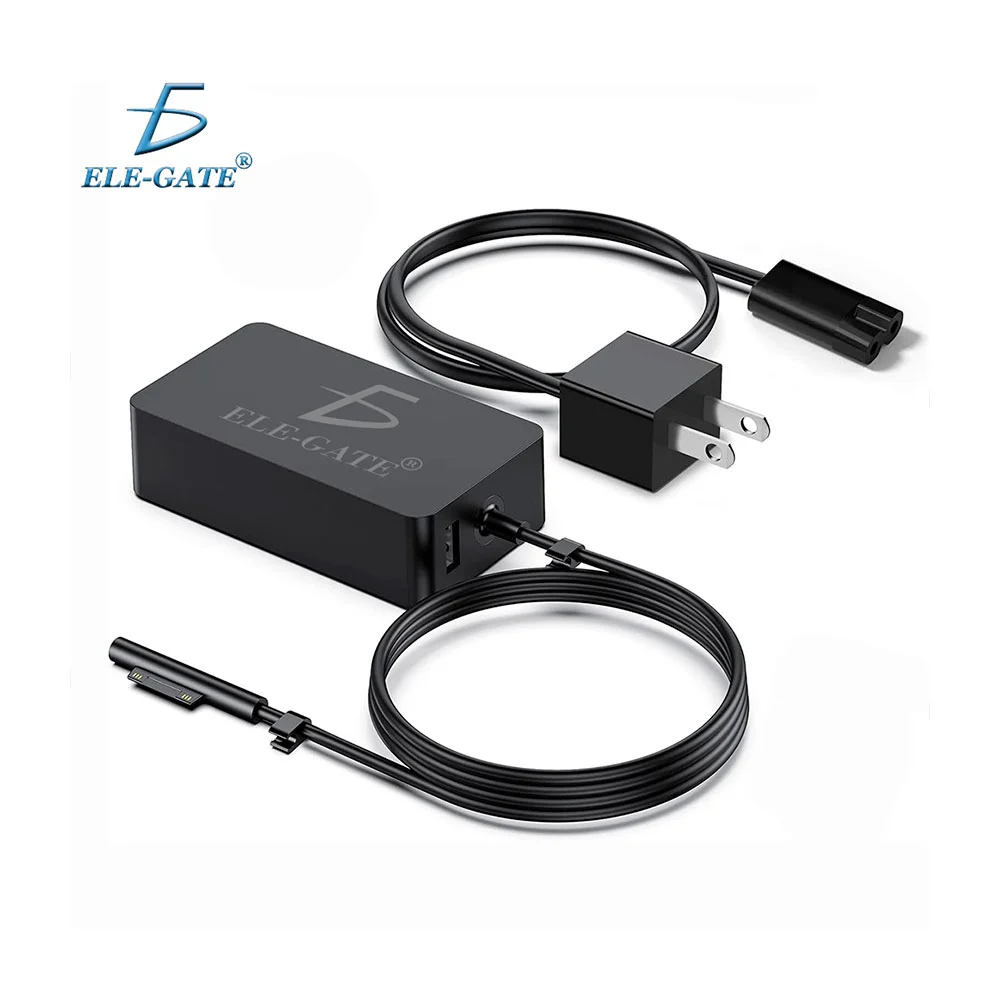 Cargador para laptop compatible con microsoft surface de 45w con puerto usb adicional / af.15.2.58p
