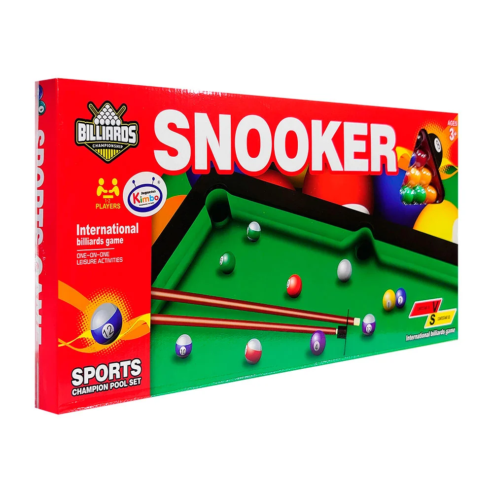 Juego, mini mesa de billar armable, variedad de accesorios / snooker / sh769399