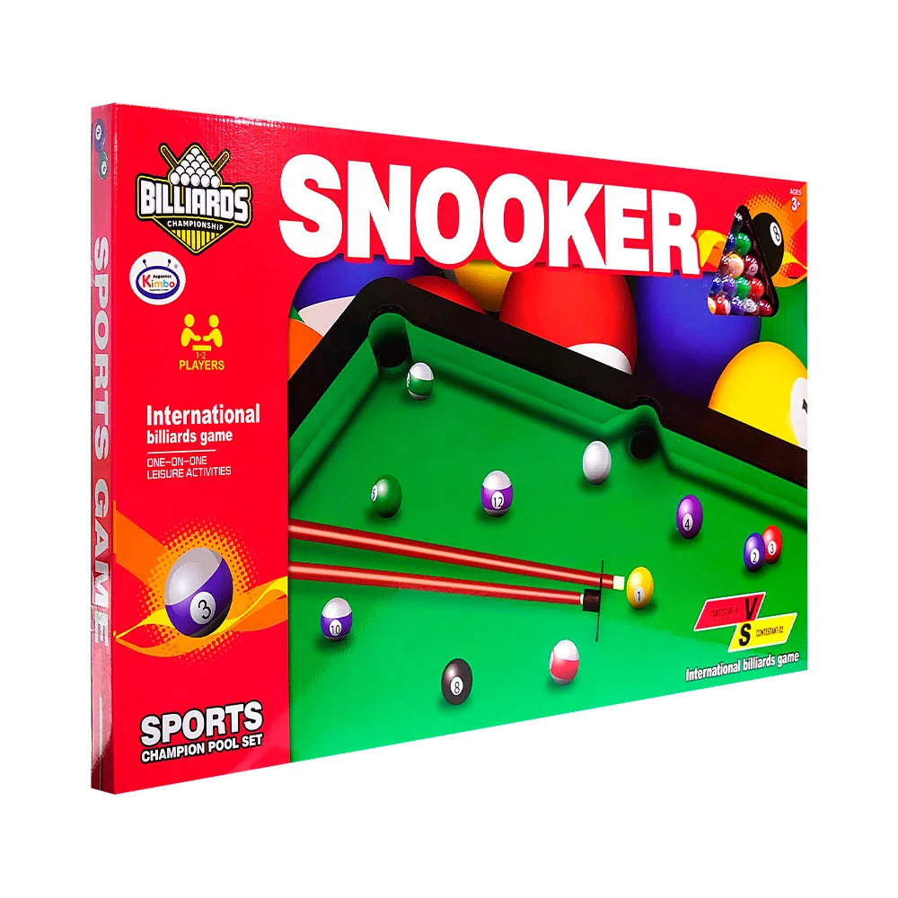 Juego, mesa de billar armable mediana, variedad de accesorios / snooker/sh769404