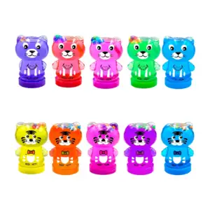 1pza Mini bote de slime con bolitas en forma de gatito, variedad de c…