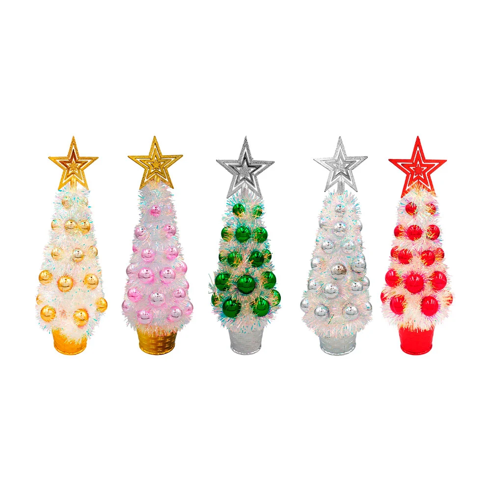Árbol navideño para escritorio con esf...