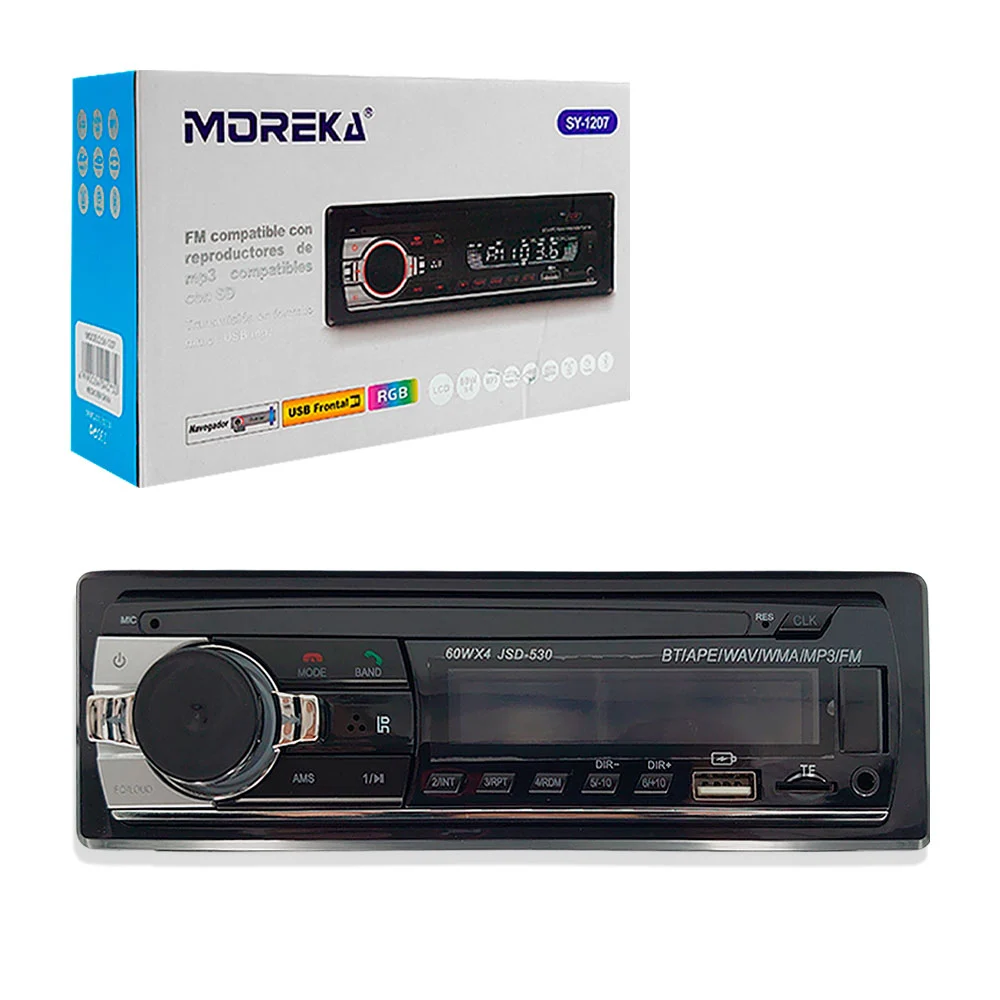 Autoestéreo moreka multifuncional manos libres, usb y sd + control / sy-1207