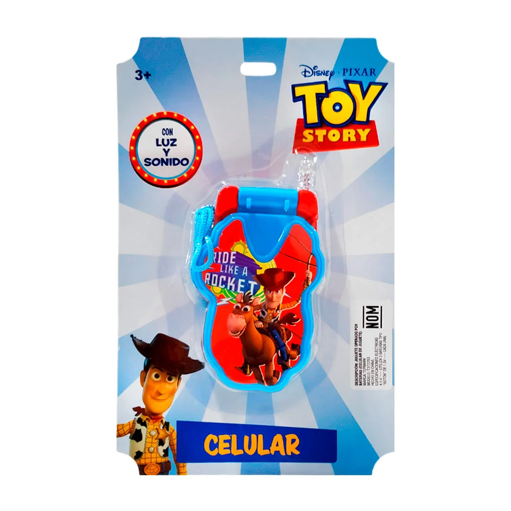 Teléfono celular con luz y sonido, plástico con estampado de toy story / t372253