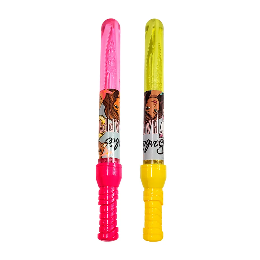1pz vara lanza burbujas, 25cm alargada con estampado de barbie / t372692