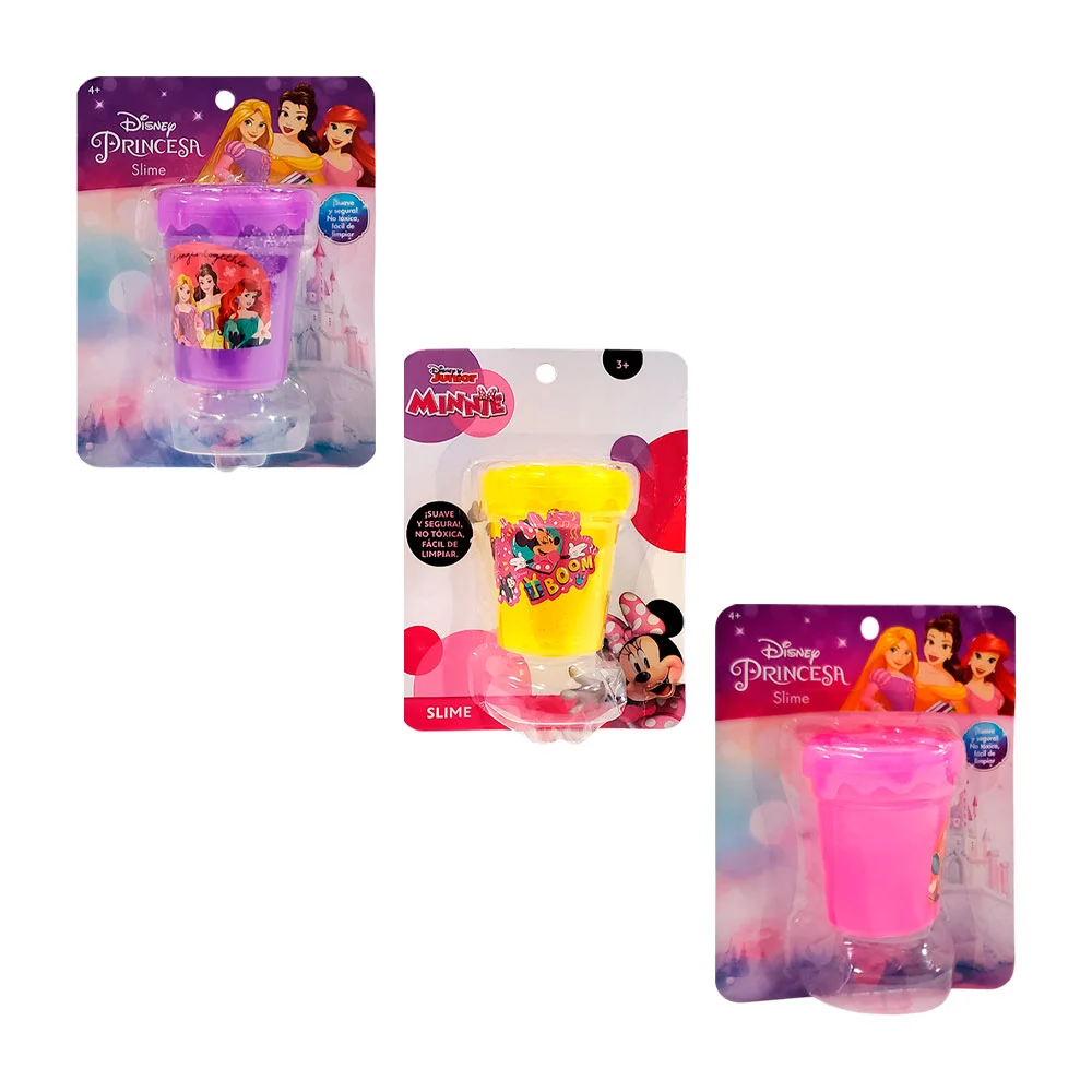 Bote de plástico con slime diseño infantil para niñas, variedad / t379809