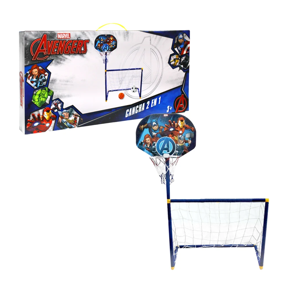 Cancha doble plegable infantil con estampado de personajes animados, usos varios