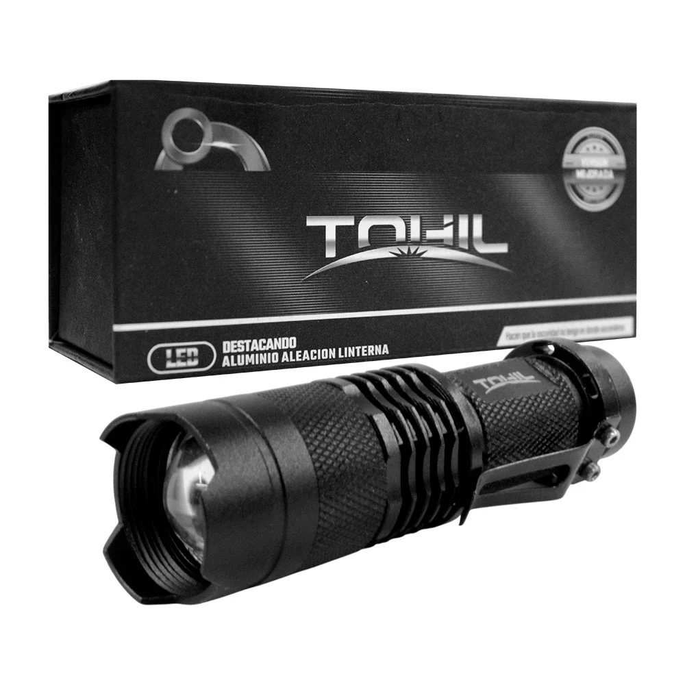 Linterna táctica recargable de mano tohil, 99999w-299900 lumens / vog-al120 / vog-al121