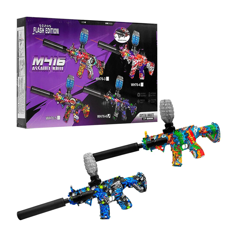 Pistola de hidrogel m416 con luz y sonid...