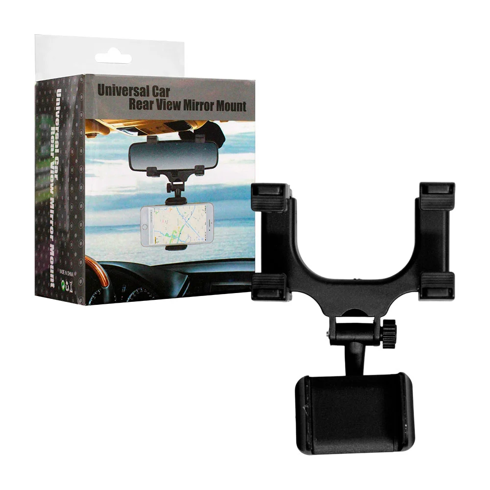 Soporte universal de celular y espejo retrovisor para automóvil / universal car rear view mirror mount / xz-6217