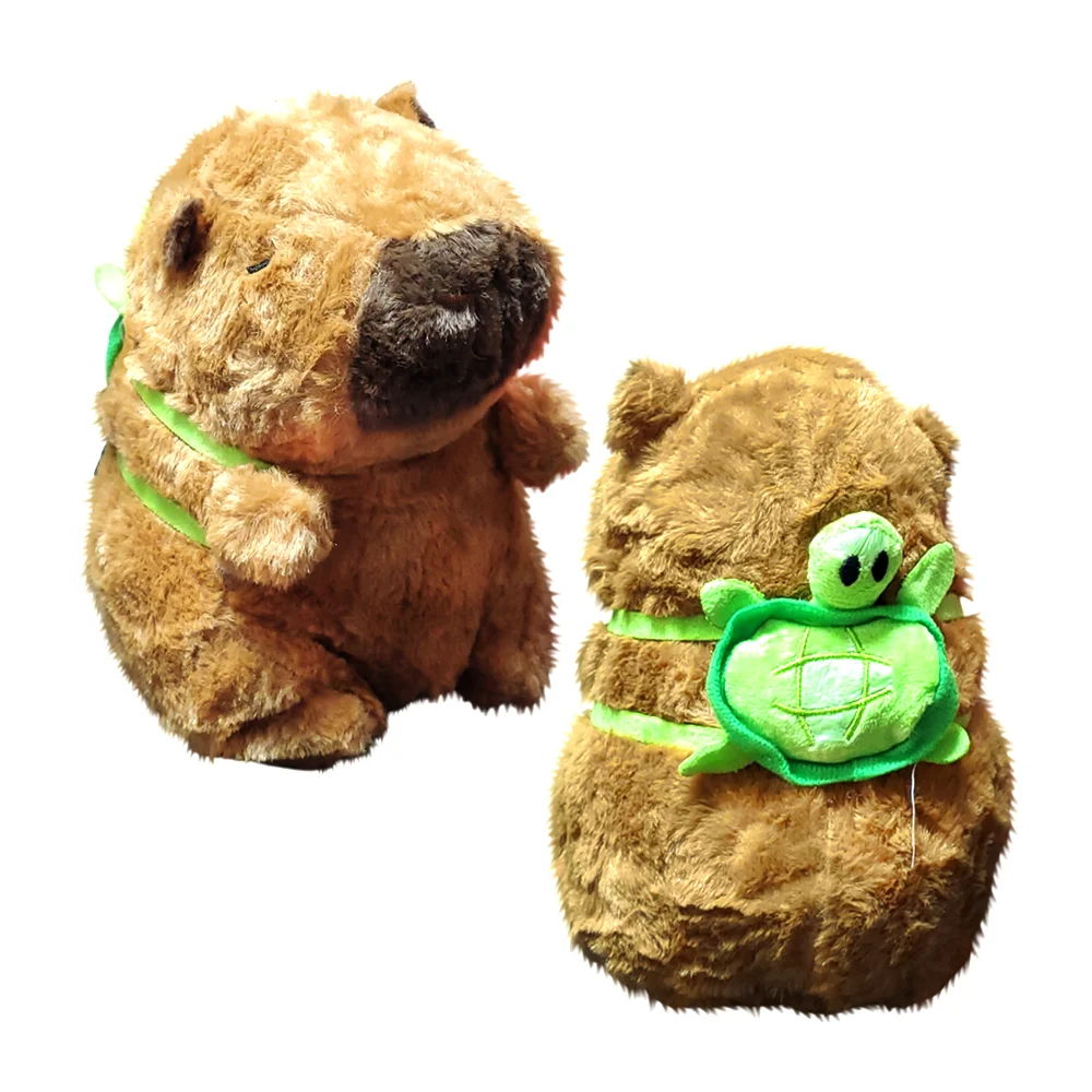 1pza Peluche afelpado de capibara con mini accesorio, variedad / lu1654