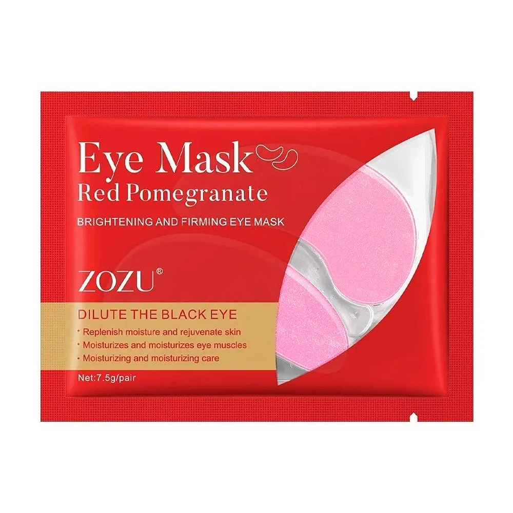 Par de mascarillas para los ojos con extracto de granada, 7.5g / zozu01282