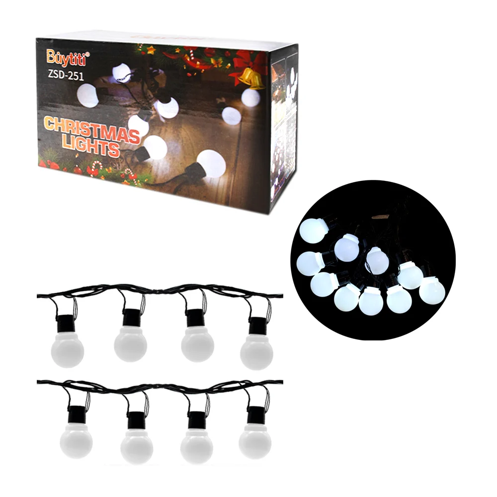 Serie guirnalda decorativa en forma de focos vintage y luz blanca / zsd-251