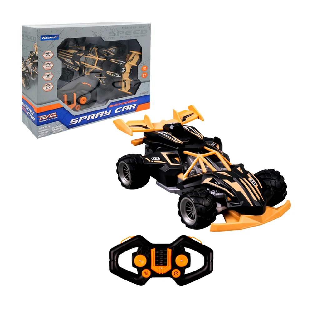 1pza Juguete de control remoto con forma de coche deportivo mediano / spray car