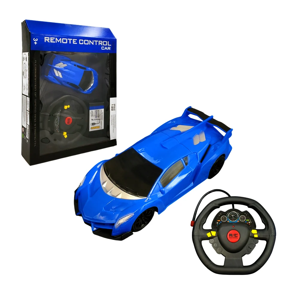 1pza Juguete coche de control remoto, pequeño, de plástico, con diseño deportivo