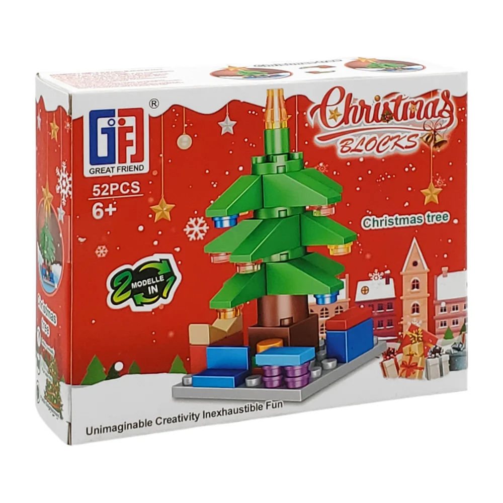 Juguete de plástico, armable, con forma de árbol decorativo, usos varios
