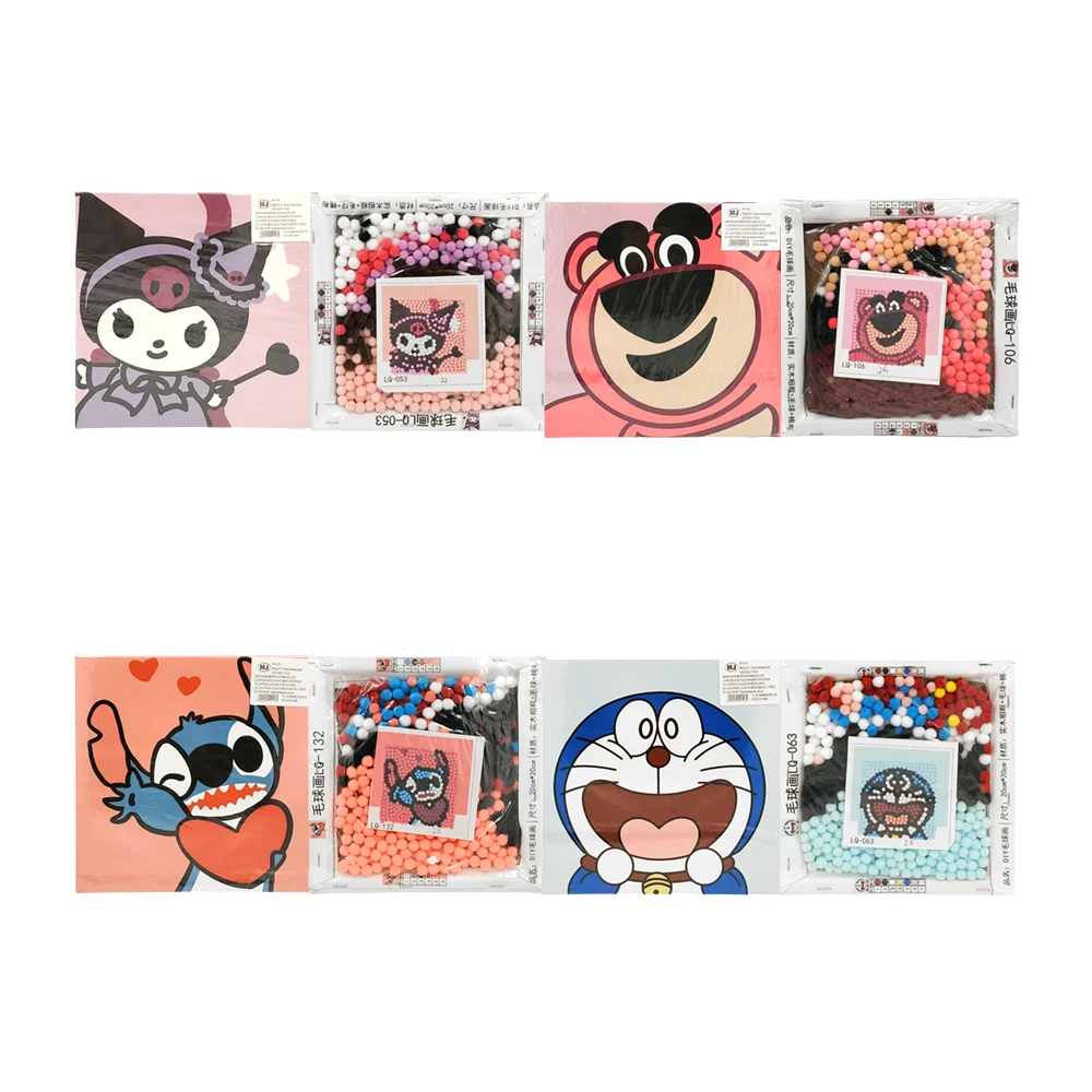 Pintura / dibujo interactivo de bolitas en forma de personajes animados