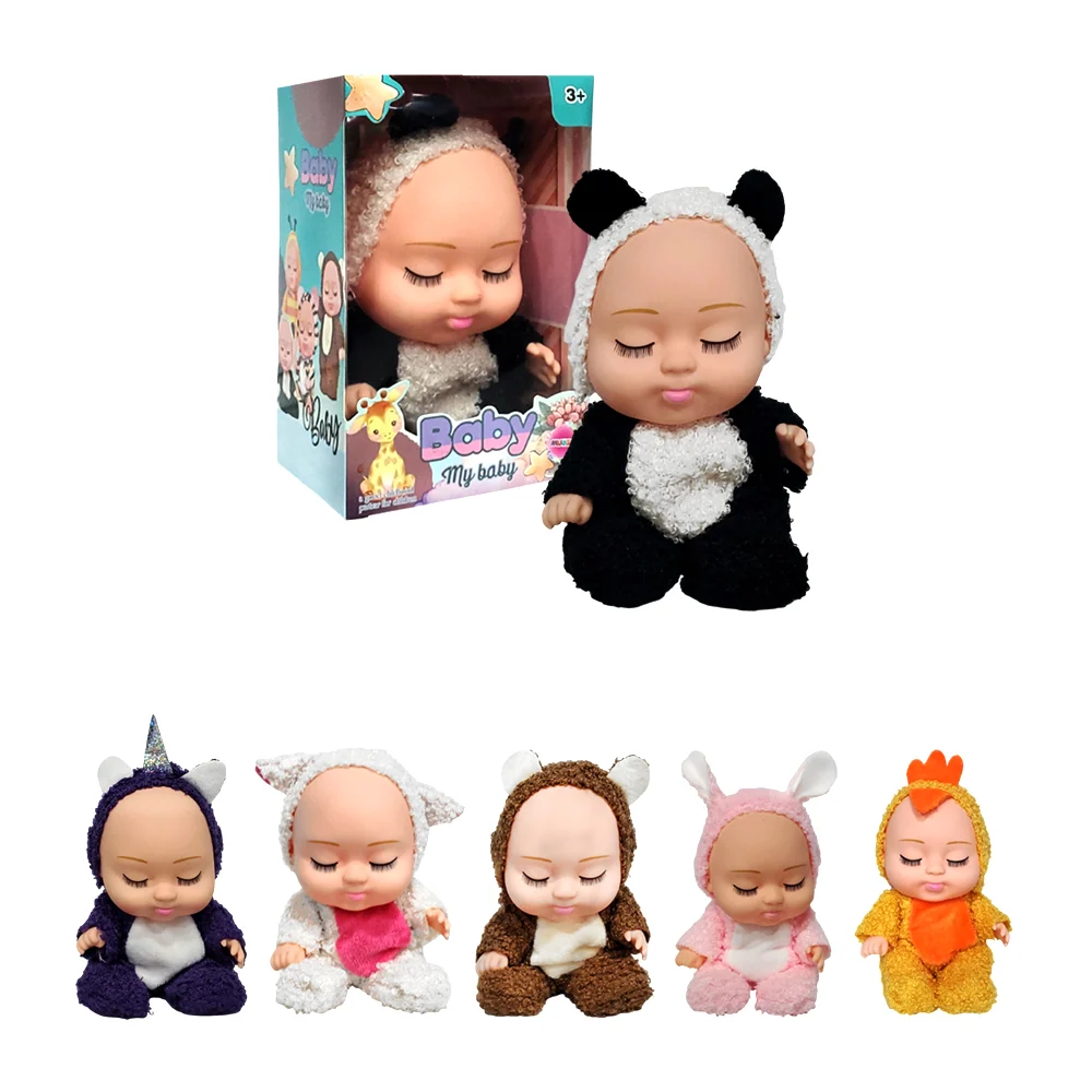 Muñeca bebé baby my baby con mameluco de animal, varios modelos / dx009a
