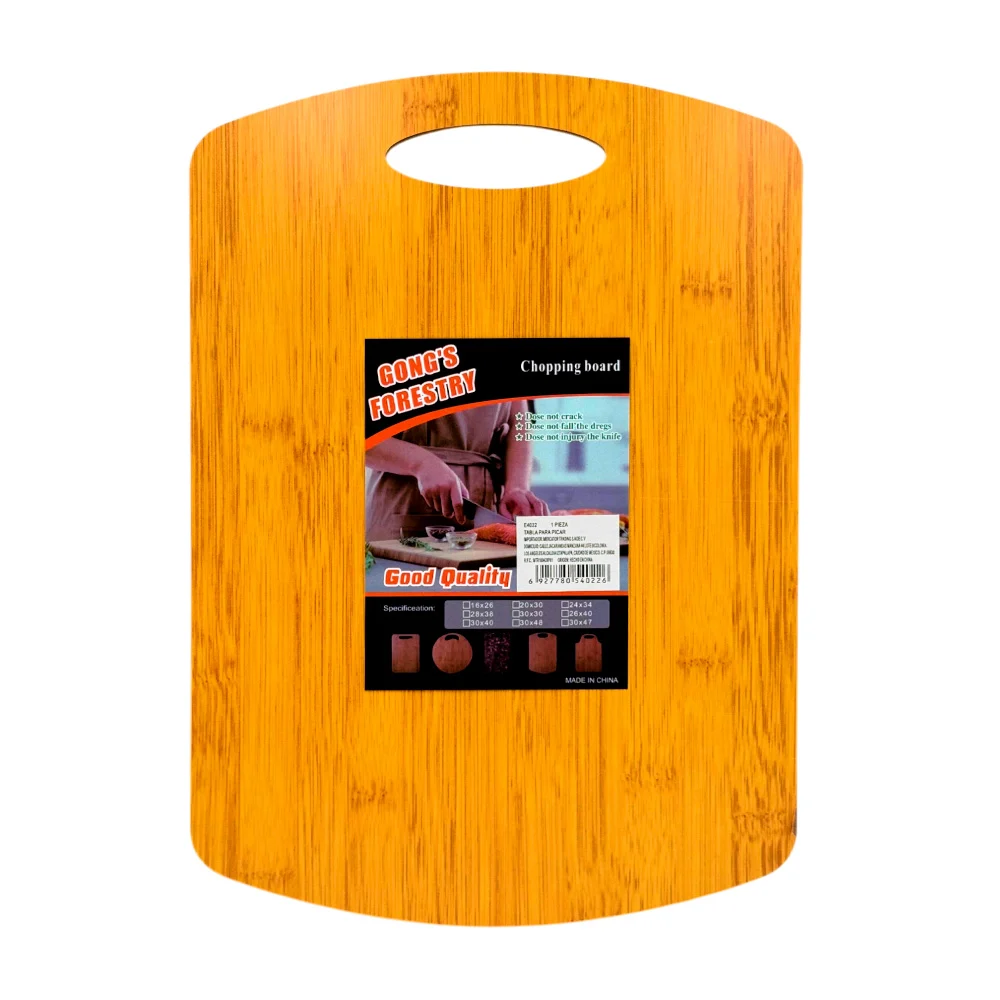 Tabla de madera para picar cuadrada 34x24cm / E4022