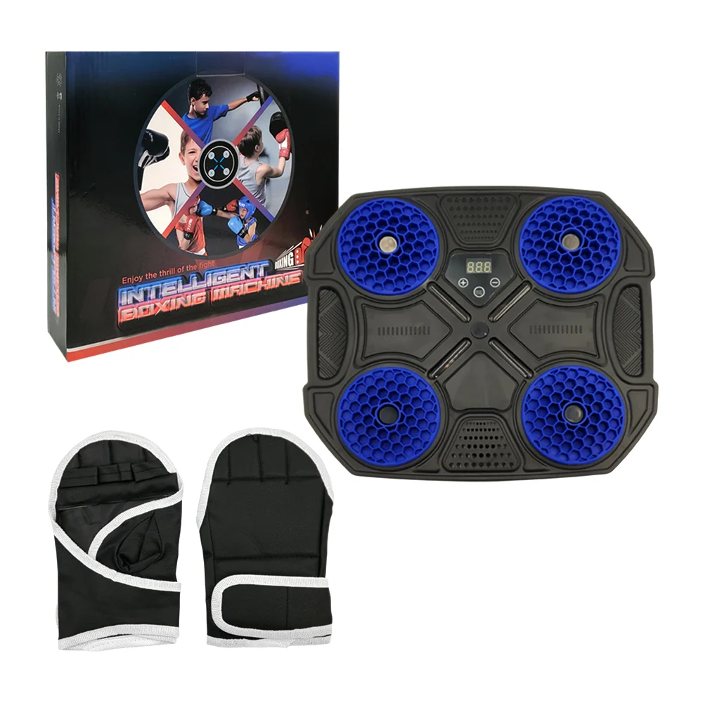 Máquina de boxeo infantil con 4 colchonetas, luz y sonido, color surtido