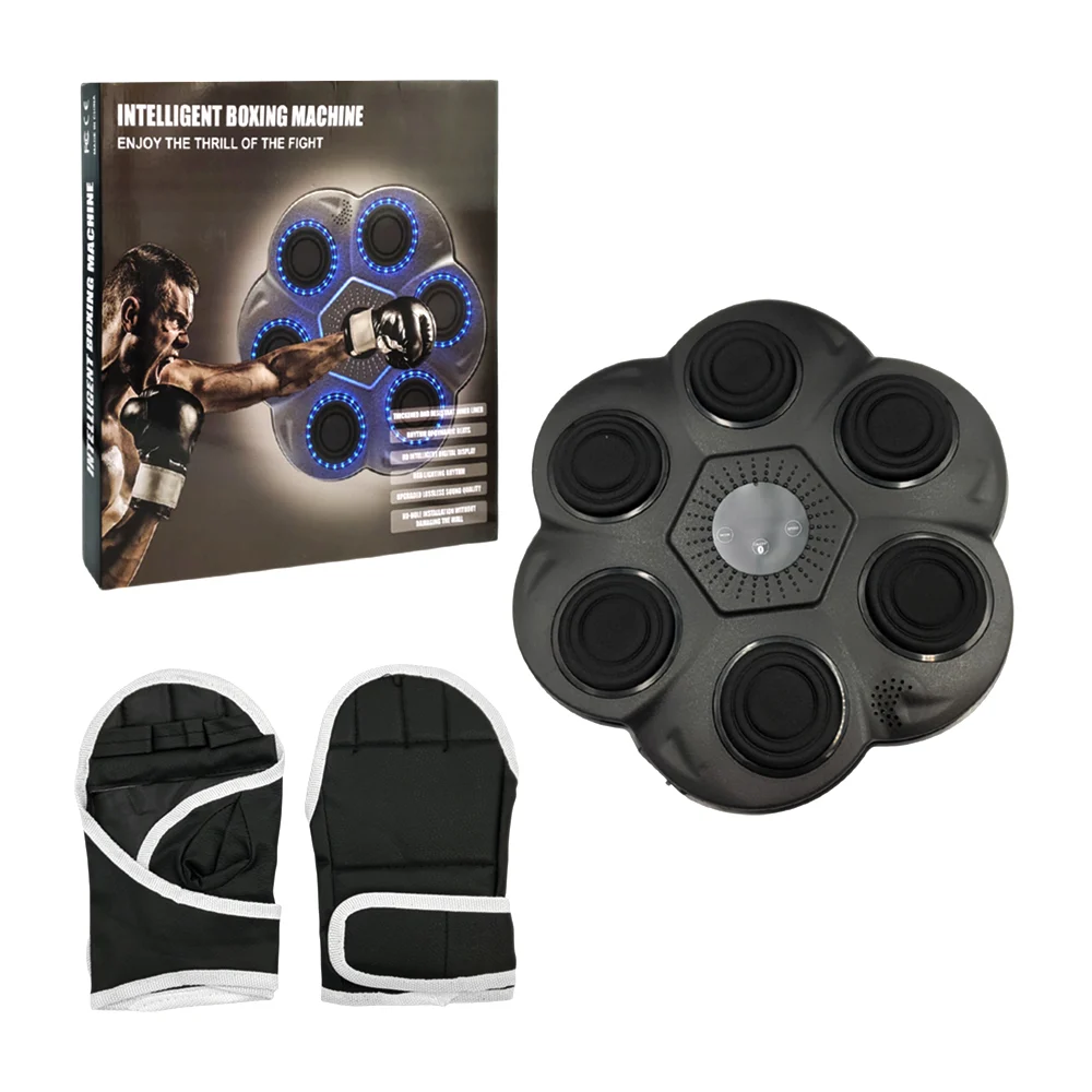 Máquina de boxeo con luz y sonido, 6 colchonetas en forma de flor / jsl-3402