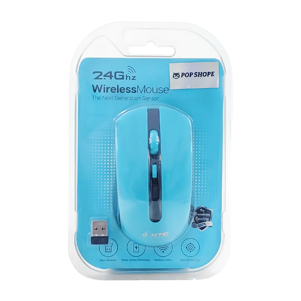 Mouse inalámbrico pop shope con mini receptor 2.4ghz, variedad de colores
