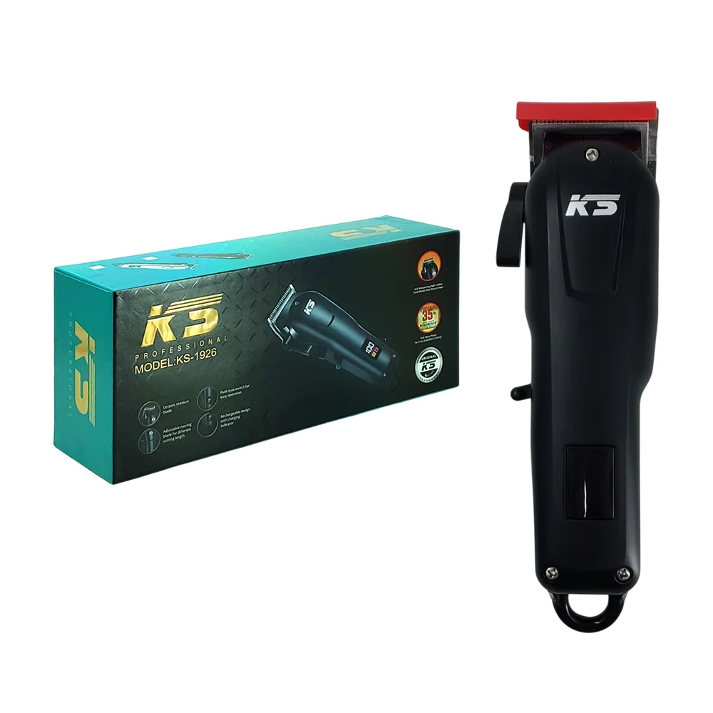Máquina rasuradora ks profesional recargable con indicador de carga / ks-1926