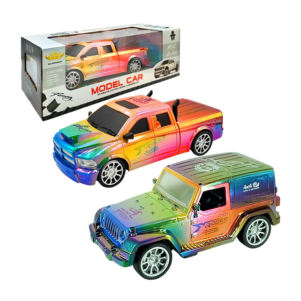 Carro camioneta tornasol a control remoto con luces, 2.4g / model car / 669014