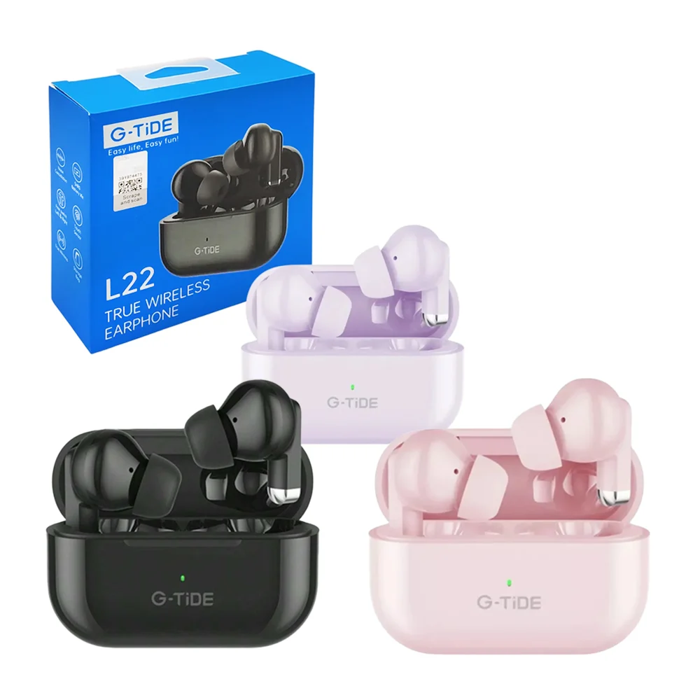 Audífonos inalámbricos g-tide con estuche de carga, variedad de colores / true wireless earphone / l22
