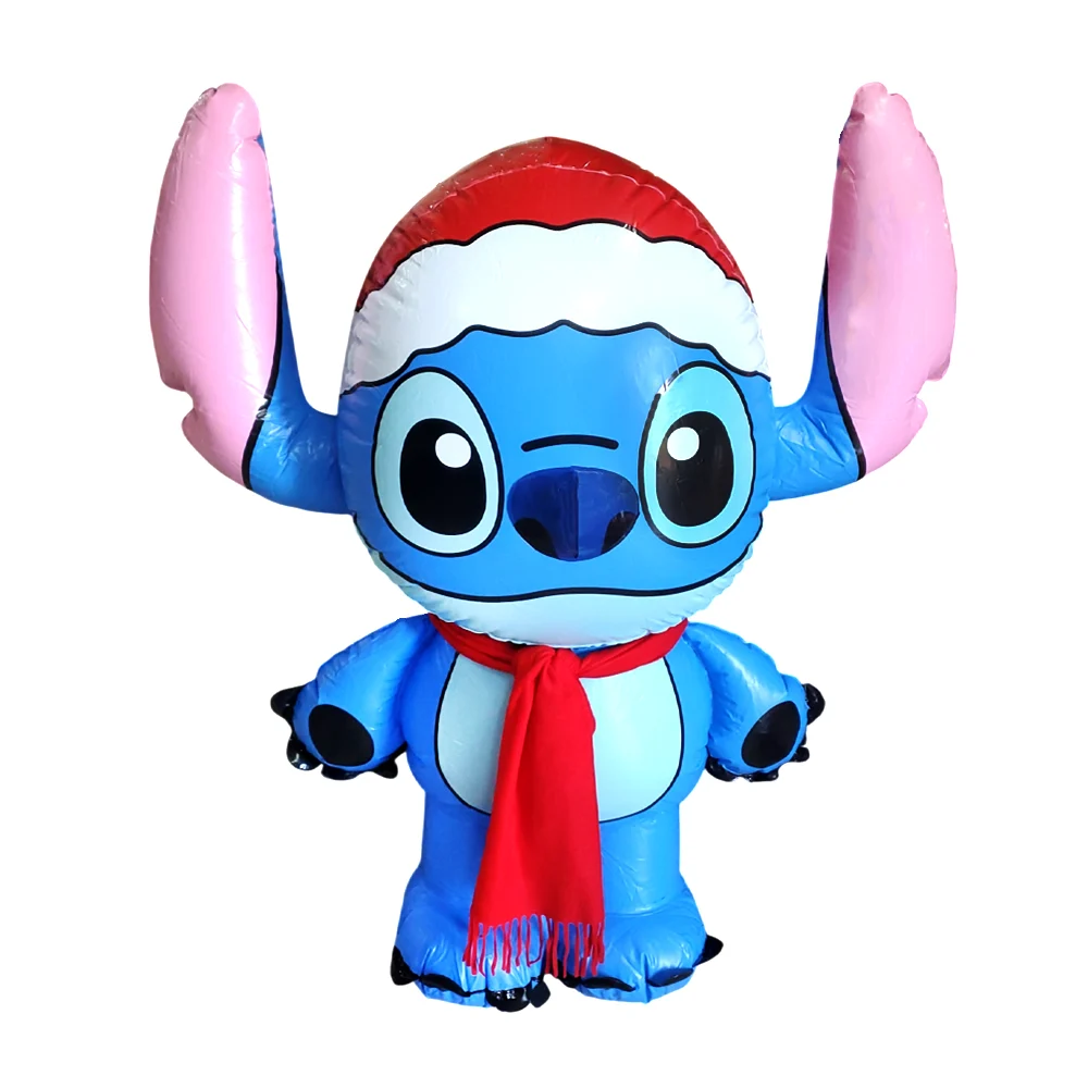 Inflable decorativo, grande, en forma de personaje animado navideño con luz led
