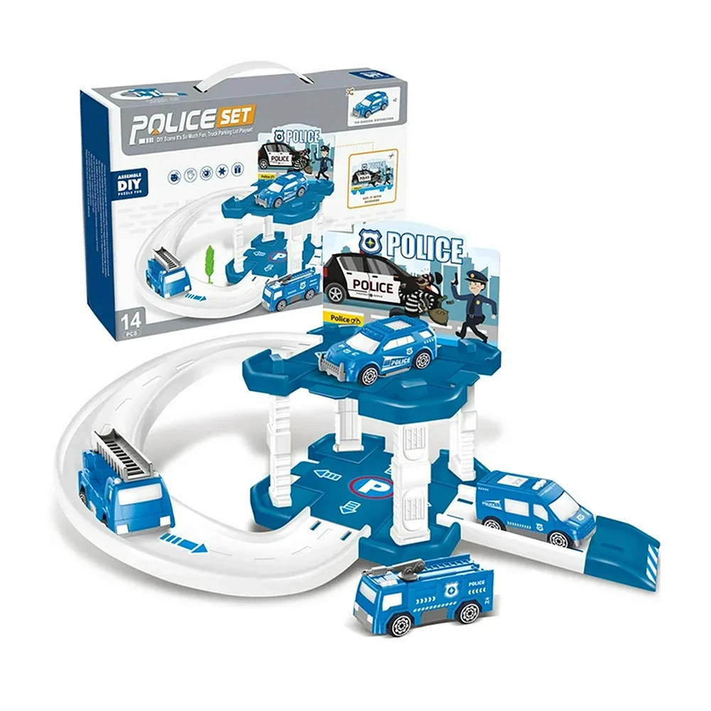 Set de pista armable de plástico con co...
